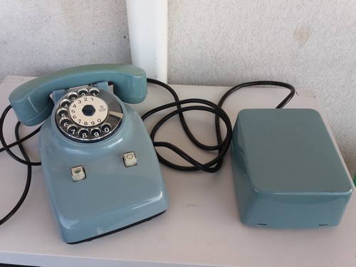 Vintage telefono a disco Safnat Milano,utilizzato 